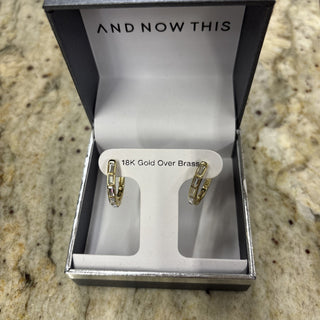 And Now This 18k Gold Over Brass Earrings