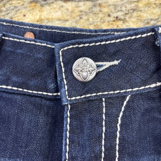 Miss Me Jeans Studs Gem Embroidered Shorts 30