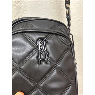 Steve Madden Black Quilted Crossbody Bag