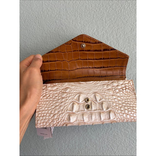 Brahmin Veronica ivory helm leather Wallet