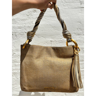 Donna Karan glenwood Metallic Gold Shoulder Bag