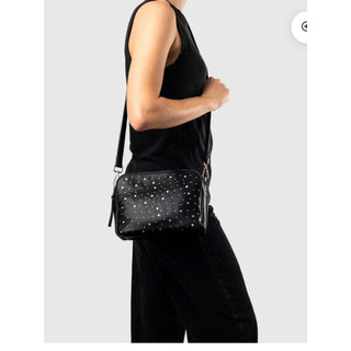 Urban Originals Black Studded Crossbody Bag