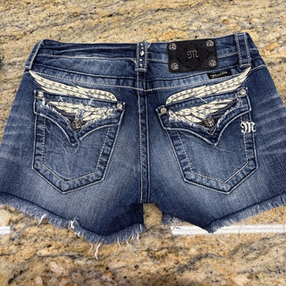 Miss Me Jeans Studs Embroidered Shorts 29