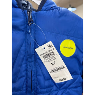 Epic Threads Royal Blue Reversible Puffer Jacket - Kids 2T