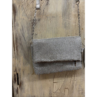 INC International Concepts Silver Rhinestone Shoulder Bag