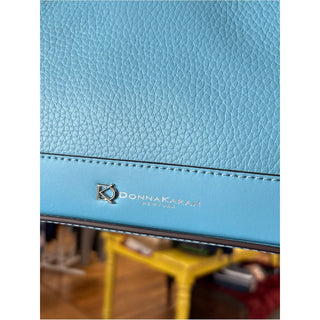 Donna Karen cederhurst buckle hobo Leather Bag Blue