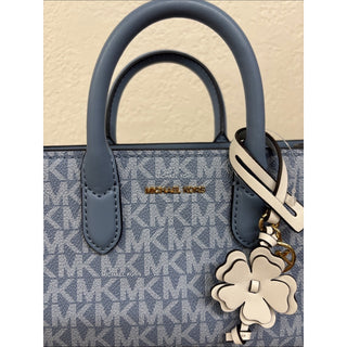 Michael Kors mini Monogram crossbody Chambray blue