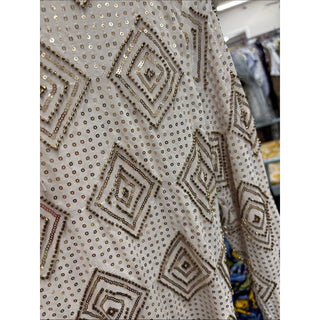 Aqua Gold Sequin long sleeve XL