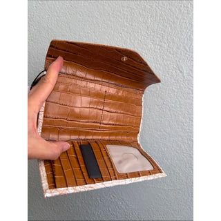 Brahmin Veronica ivory helm leather Wallet