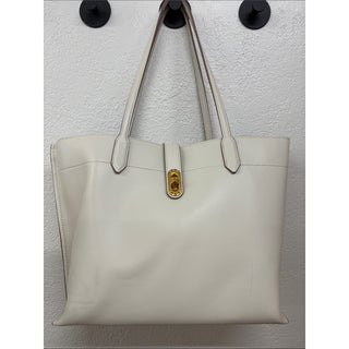 Donna Karan bridgehampton large leather tote light sand