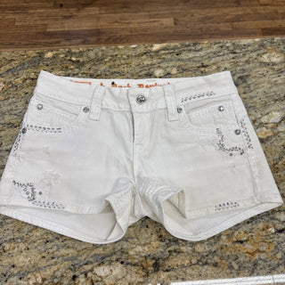 Rock Revival Jeans Crystals Embroidered Shorts 28