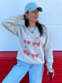 Cherry Bow Sweatshirt