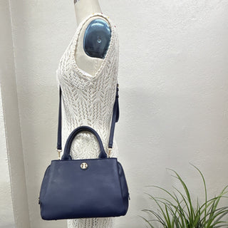 Giani Bernini Navy Pebbled Satchel Bag crossbody
