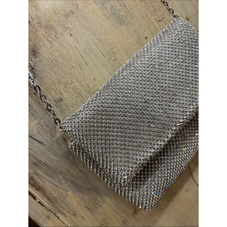 INC International Concepts Silver Rhinestone Shoulder Bag