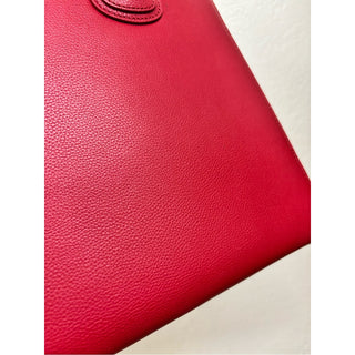 Moncrief London Brooke cherry Red Leather Tote