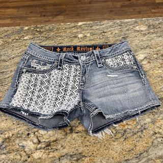 Rock Revival Jeans Lace Shorts 29