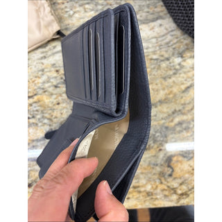 Mancini gray Leather Wallet