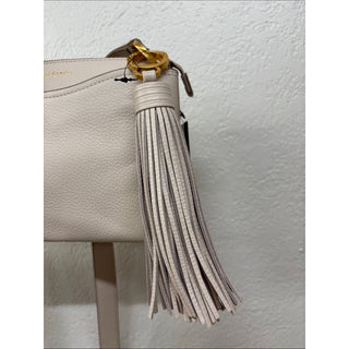 Donna Karan Glenwood Zippered Leather Small Crossbody with Tassel Detail