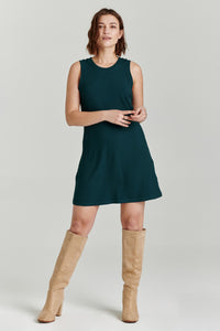 Justine Ribbed Dress in Spruce by Another Love