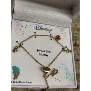 Disney Gold Tone bee and heart Bracelet