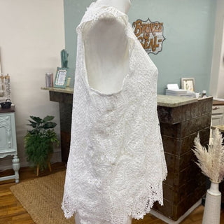 Aqua parsley Lace Top Size XXL