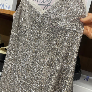 wild fable Sequin Strap Dress size L-lisa#8