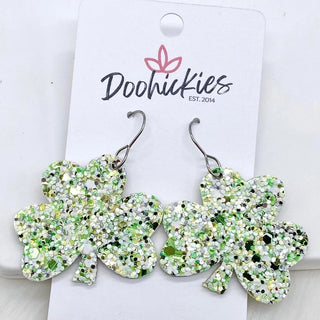 Shamrock Glitter Earrings