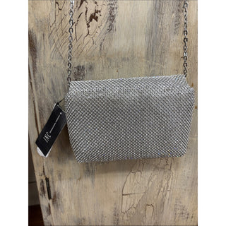 INC International Concepts Silver Rhinestone Shoulder Bag