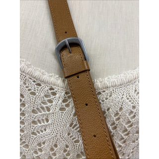 Arezzo Suede leather Fringe Crossbody Bag Brown