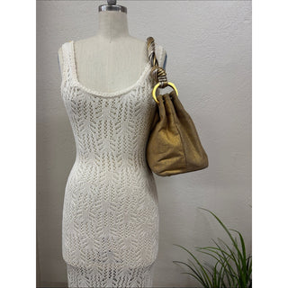 Donna Karan glenwood Metallic Gold Shoulder Bag