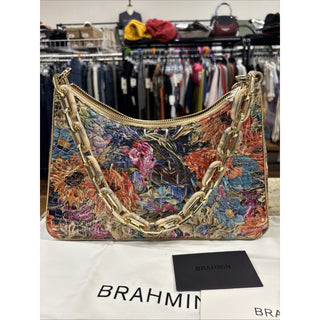 Brahmin Mod Esme Melbourne Leather Shoulder Bag With Chain Strap NWT