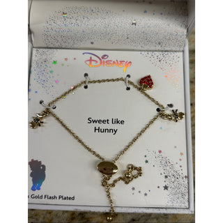 Disney Gold Tone bee and heart Bracelet