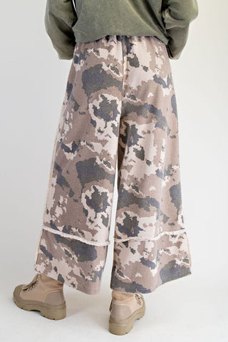 Camouflage Washed Terry Pants