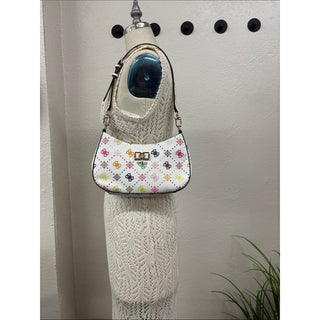 Guess Shoulder Bag with Multicolor Logo Print