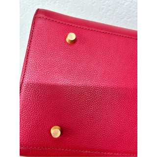 Moncrief London Brooke cherry Red Leather Tote
