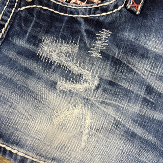 Rock Revival Jeans Crystals Embroidered Shorts 29