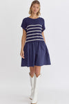 Navy Layered Dress