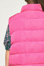 Plus Hot Pink Puffer Vest