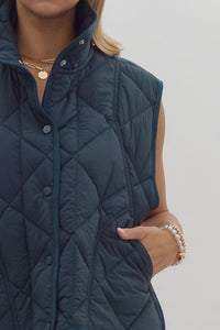 Pine Quilted Vest