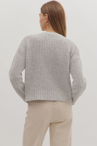 Heather Grey Cardigan