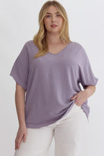 Plus Lavender Airflow Top