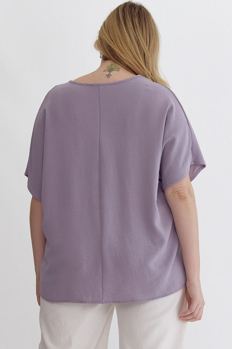 Plus Lavender Airflow Top