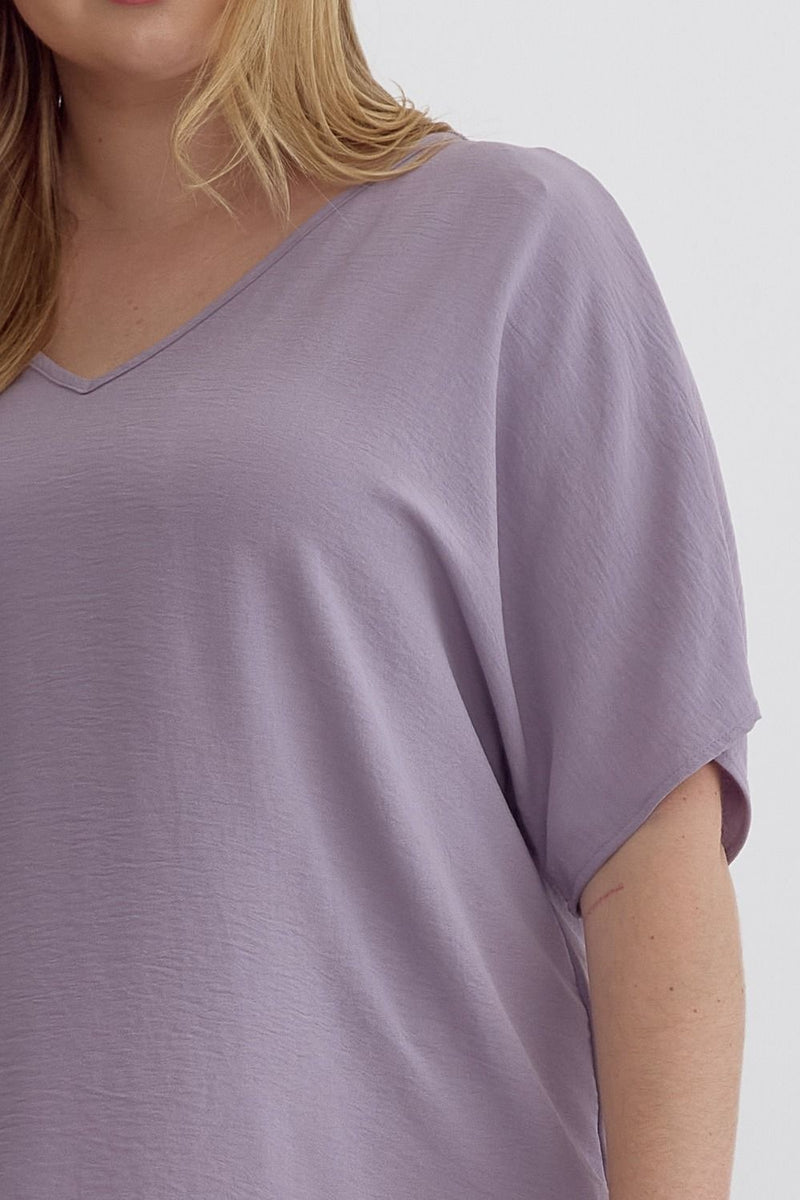 Plus Lavender Airflow Top