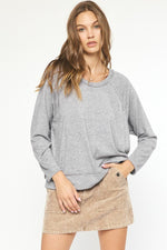 Heathered Grey Top