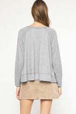 Heathered Grey Top