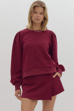 Merlot Textured Fall Top