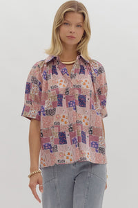 Rose Patchwork Top