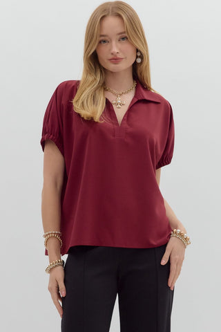 Beautiful Burgundy Top