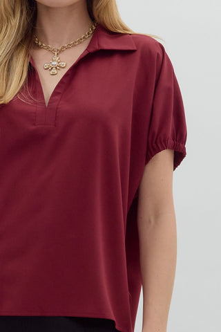 Beautiful Burgundy Top