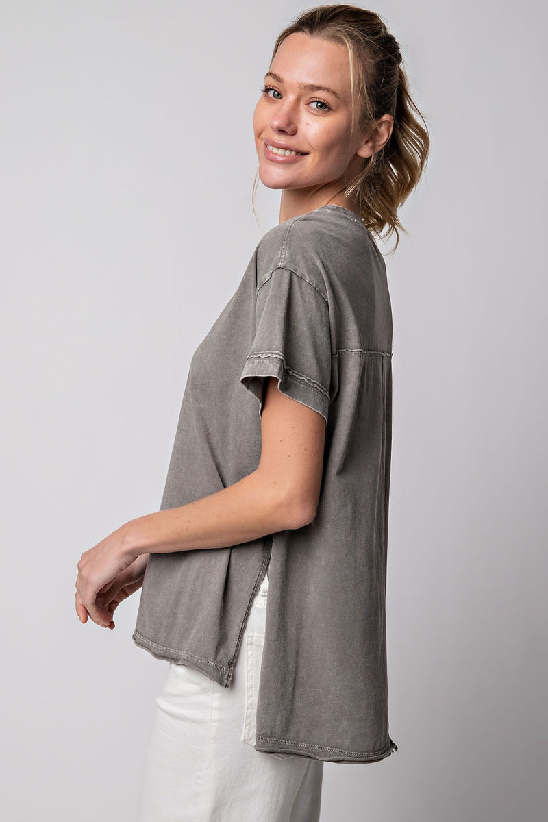Smoke Washed Jersey Top